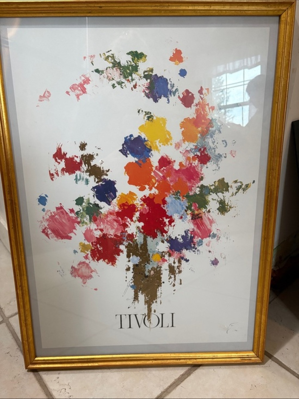 Tivoli Gardens by Otto Nielsen Vintage Print 1976, Framed 19 by 27 -